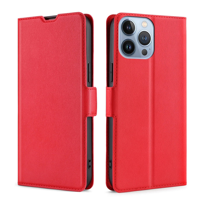 Estuche para teléfono de cuero con hebilla lateral de voltaje ultrafino