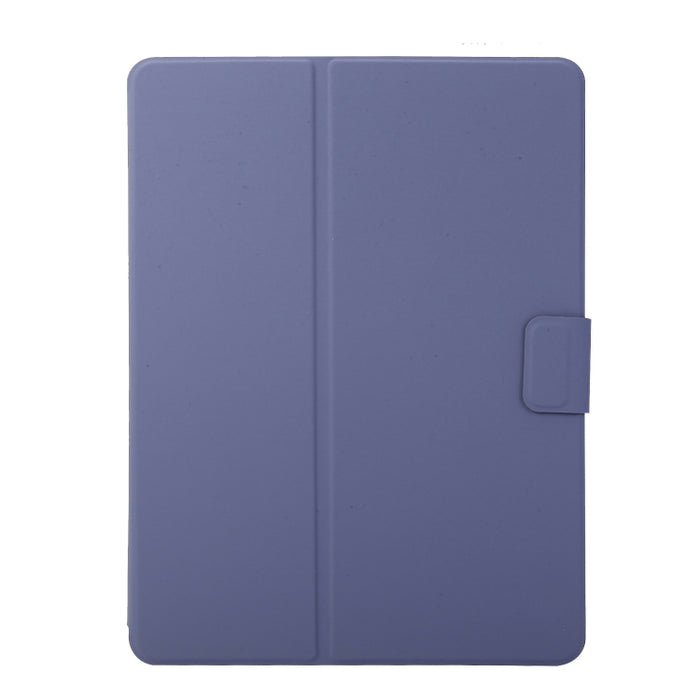 Estuche de cuero con tapa horizontal de textura prensada eléctrica con soporte y ranura para bolígrafo