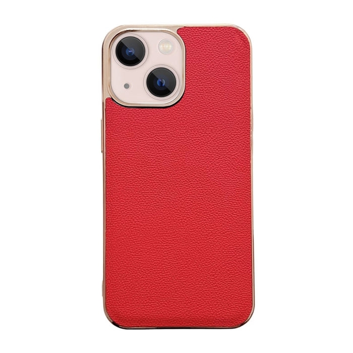 Estuche para teléfono con nano galvanoplastia de la serie Luolai de cuero genuino