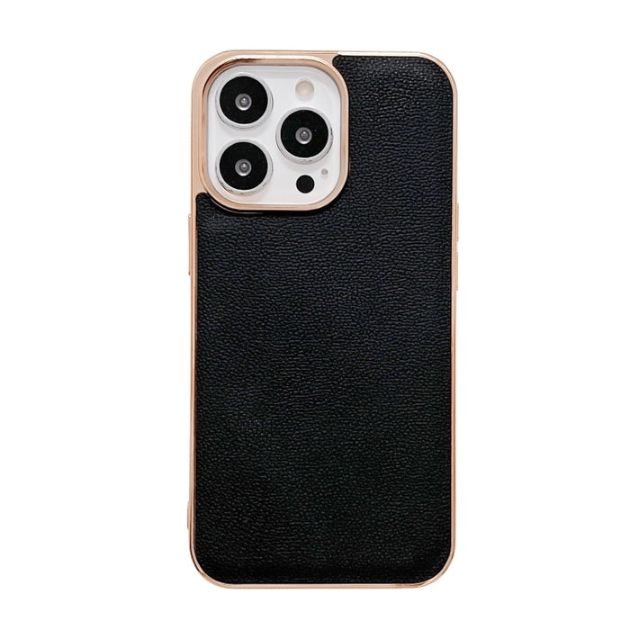 Estuche para teléfono con nano galvanoplastia de la serie Luolai de cuero genuino
