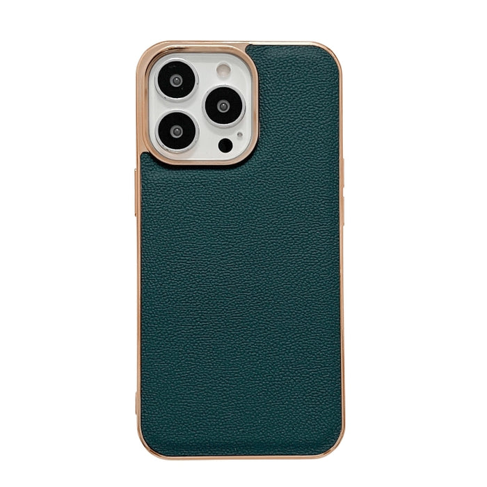 Estuche para teléfono con nano galvanoplastia de la serie Luolai de cuero genuino