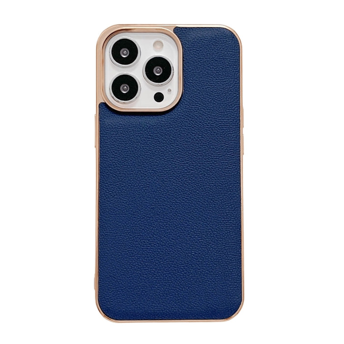 Estuche para teléfono con nano galvanoplastia de la serie Luolai de cuero genuino