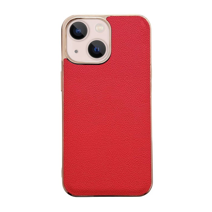 Estuche para teléfono con nano galvanoplastia de la serie Luolai de cuero genuino