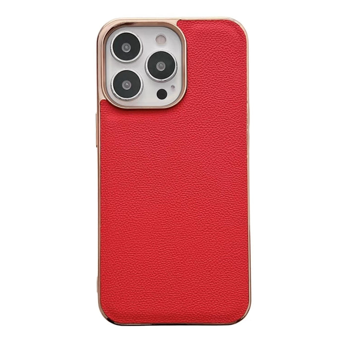 Estuche para teléfono con nano galvanoplastia de la serie Luolai de cuero genuino