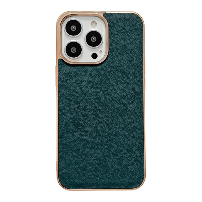 Estuche para teléfono con nano galvanoplastia de la serie Luolai de cuero genuino