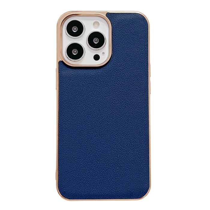 Estuche para teléfono con nano galvanoplastia de la serie Luolai de cuero genuino