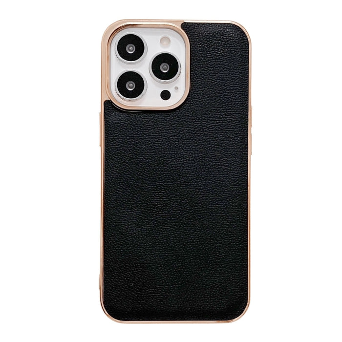 Estuche para teléfono con nano galvanoplastia de la serie Luolai de cuero genuino