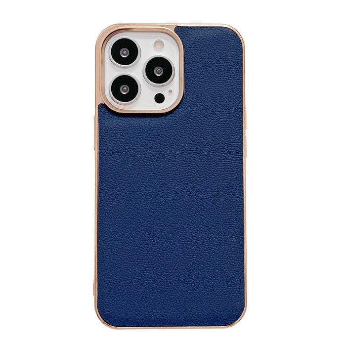 Estuche para teléfono con nano galvanoplastia de la serie Luolai de cuero genuino