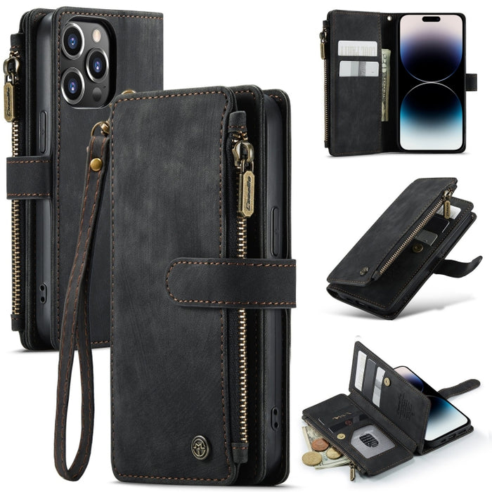 Estuche de cuero para teléfono multifuncional CaseMe C30