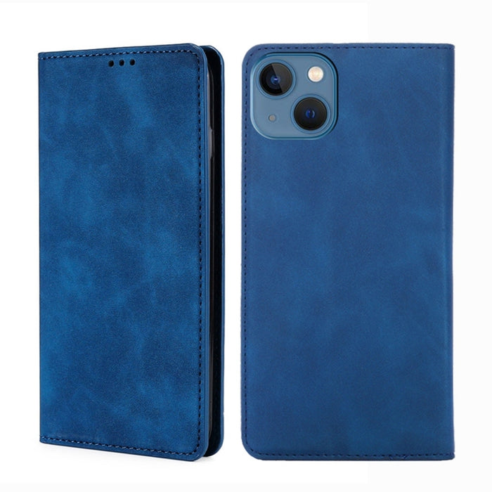 Estuche para teléfono de cuero magnético Skin Feel