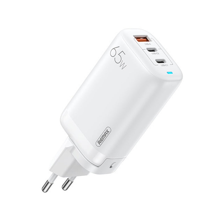 REMAX RP-U55 Territory Series 65W USB+Doble interfaz USB-C / Type-C Cargador rápido