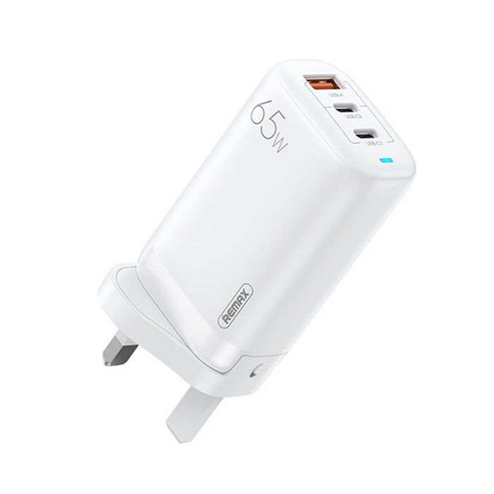 REMAX RP-U55 Territory Series 65W USB+Doble interfaz USB-C / Type-C Cargador rápido