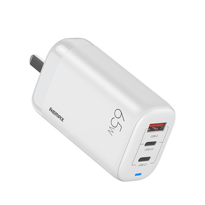 REMAX RP-U55 Territory Series 65W USB+Doble interfaz USB-C / Type-C Cargador rápido