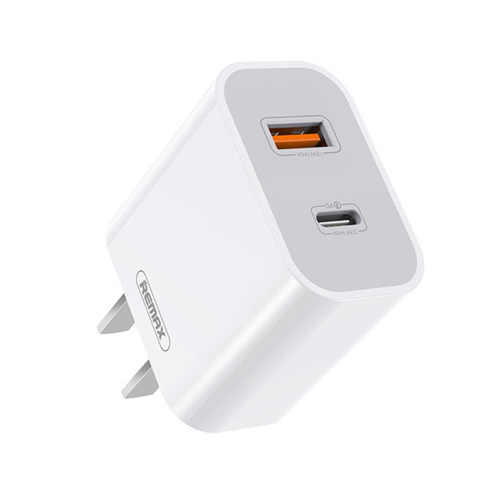REMAX RP-U68 Speedy Series 20W USB+USB-C/Tipo-C Interfaz Cargador rápido