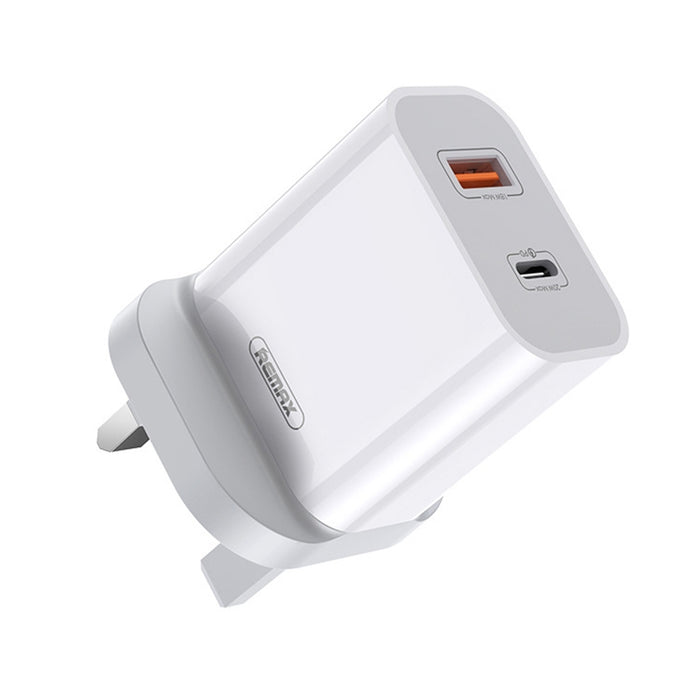 REMAX RP-U68 Speedy Series 20W USB+USB-C/Tipo-C Interfaz Cargador rápido