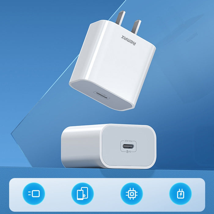 REMAX RP-U79 Speed Series Cargador rápido multicompatible USB-C/Type-C de 20 W