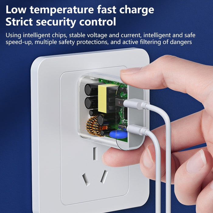 REMAX RP-U68 20W USB+USB-C/Type-C Juego de cargador rápido de doble interfaz