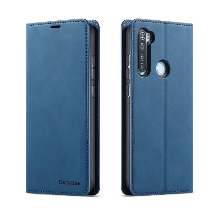 Forwenw Dream Series Oil Edge Fuerte magnetismo Funda de cuero con tapa horizontal con soporte y ranuras para tarjetas y billetera y marco de fotos, For Galaxy A51, For Galaxy A71, For Xiaomi Redmi Note 8 Pro, For Xiaomi Redmi Note 8, For Galaxy S20   ...