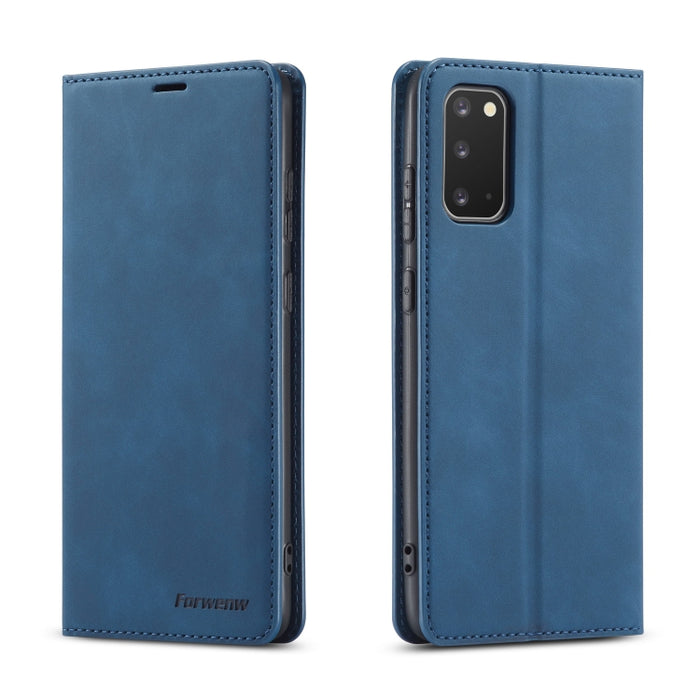 Forwenw Dream Series Oil Edge Fuerte magnetismo Funda de cuero con tapa horizontal con soporte y ranuras para tarjetas y billetera y marco de fotos, For Galaxy A51, For Galaxy A71, For Xiaomi Redmi Note 8 Pro, For Xiaomi Redmi Note 8, For Galaxy S20   ...