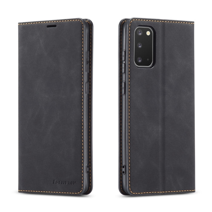 Forwenw Dream Series Oil Edge Fuerte magnetismo Funda de cuero con tapa horizontal con soporte y ranuras para tarjetas y billetera y marco de fotos, For Galaxy A51, For Galaxy A71, For Xiaomi Redmi Note 8 Pro, For Xiaomi Redmi Note 8, For Galaxy S20   ...