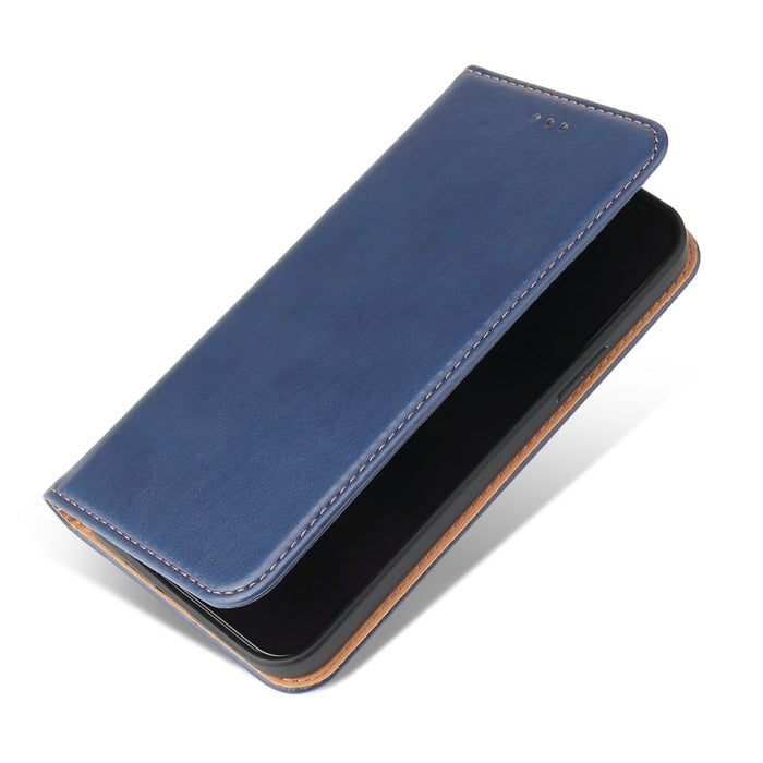 Fierre Shann PU Funda de cuero con textura de cuero genuino para teléfono