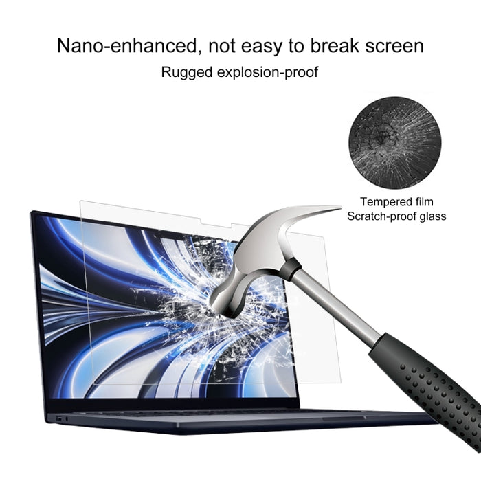 Película de vidrio templado a prueba de explosiones 9H para MacBook Air 13.6