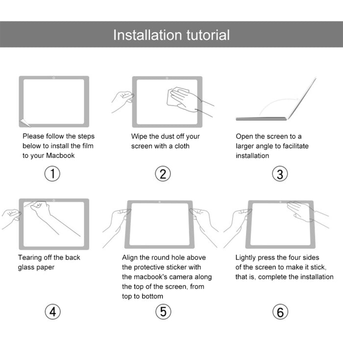 Película de vidrio templado a prueba de explosiones 9H para MacBook Air 13.6