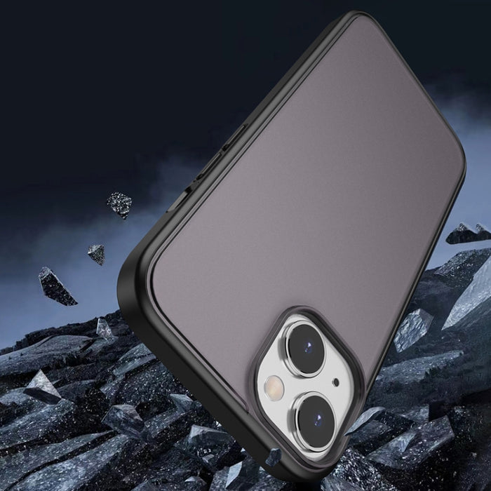 Estuche semitransparente para teléfono con sensación de piel esmerilada