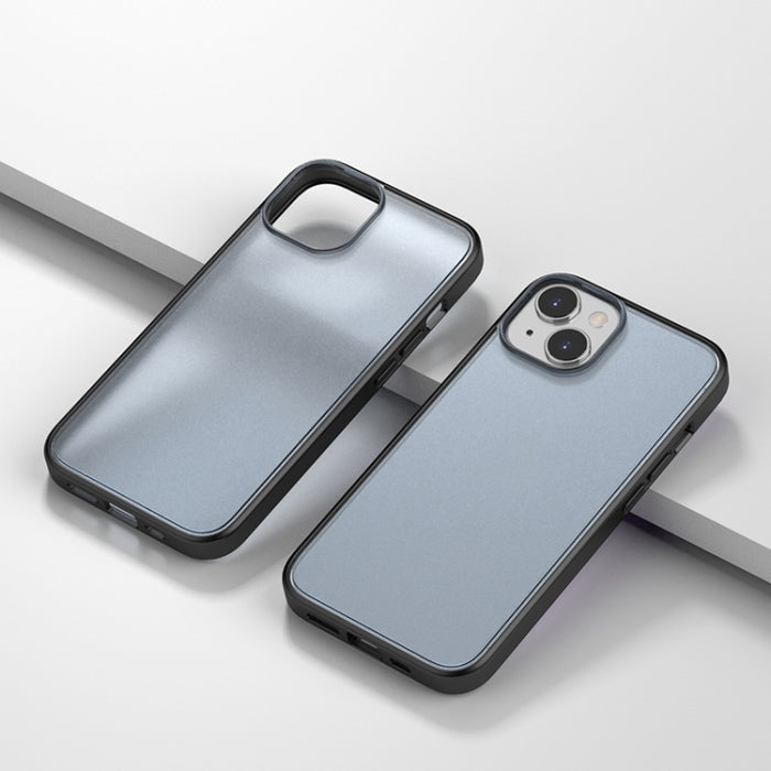 Estuche semitransparente para teléfono con sensación de piel esmerilada