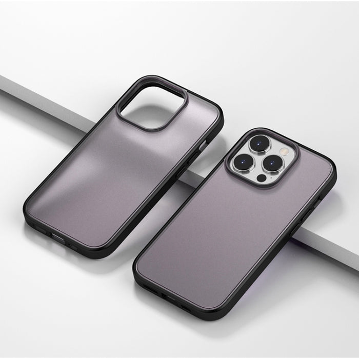 Estuche semitransparente para teléfono con sensación de piel esmerilada