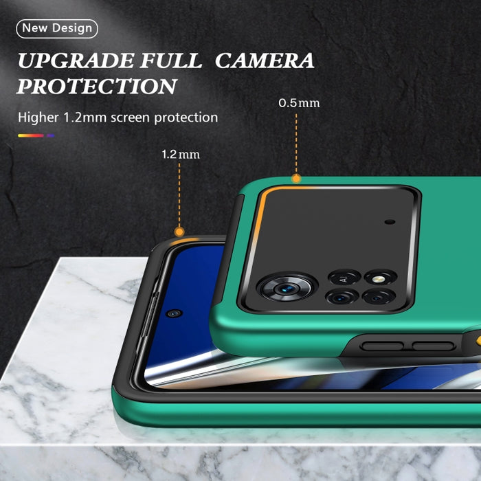 Caja magnética a prueba de golpes para teléfono PC + TPU con soporte de anillo invisible, For Motorola Moto G Stylus 2022, For Motorola Moto G Stylus 5G 2022, For Xiaomi Redmi Note 11 Global, For Xiaomi Poco X4 Pro 5G