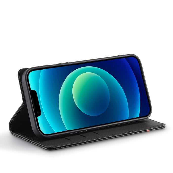 LC.IMEEKE Funda de cuero PU + TPU de fibra de carbono