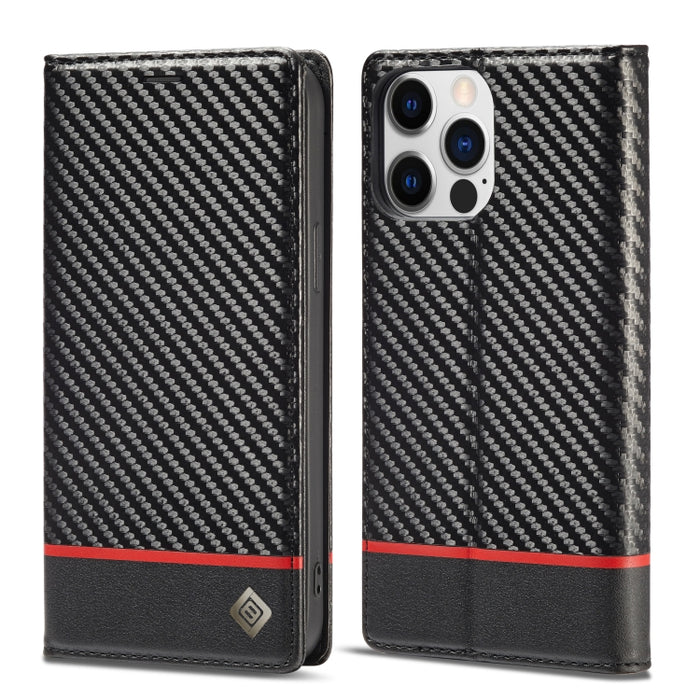 LC.IMEEKE Funda de cuero PU + TPU de fibra de carbono
