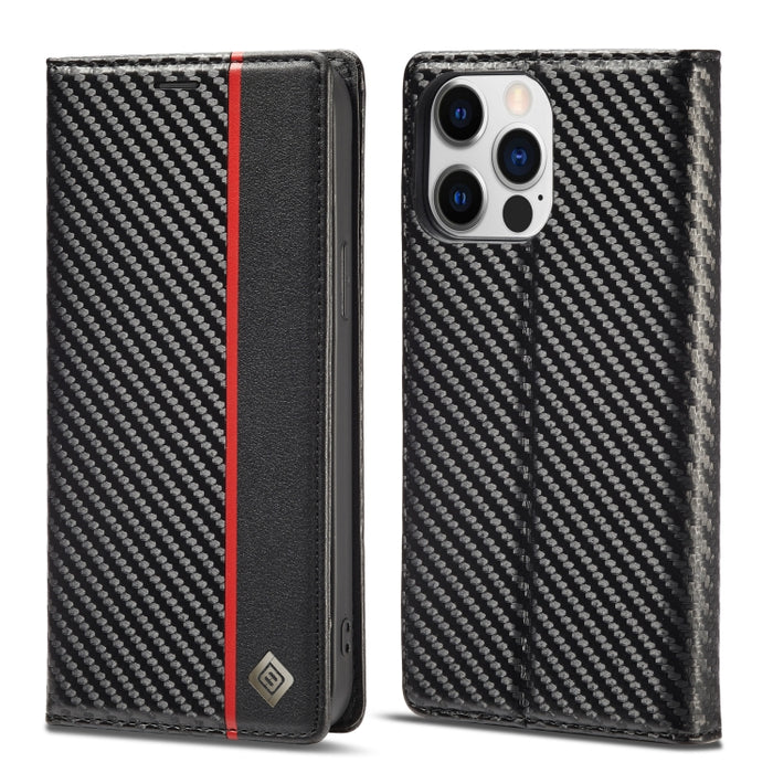 LC.IMEEKE Funda de cuero PU + TPU de fibra de carbono
