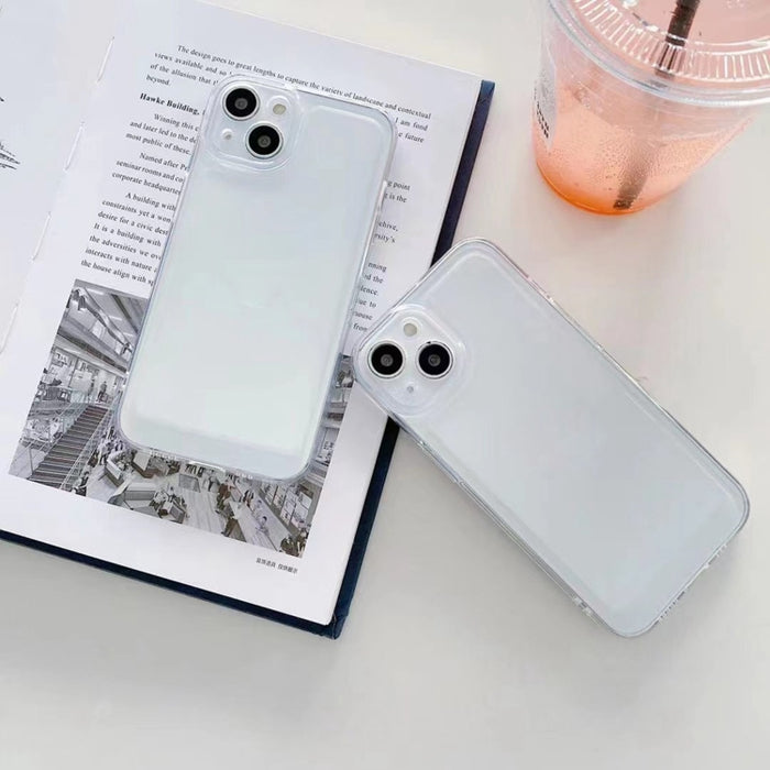 Estuche protector a prueba de golpes de TPU transparente Space Fine Hole