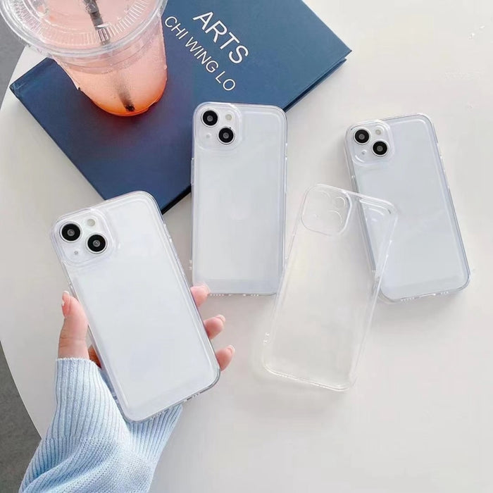 Estuche protector a prueba de golpes de TPU transparente Space Fine Hole