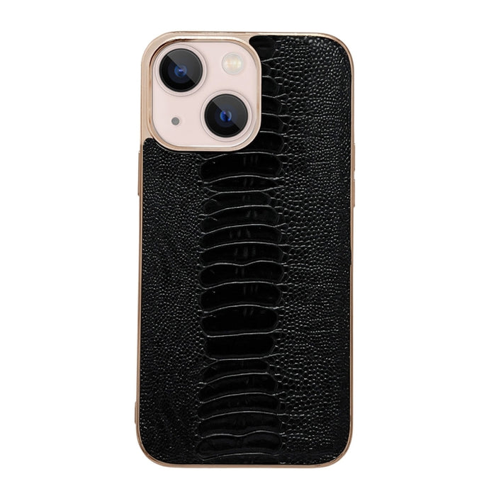 Estuche para teléfono con nano galvanoplastia de la serie Pinshang de cuero genuino