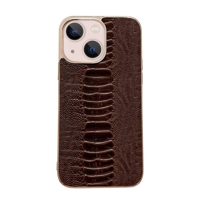 Estuche para teléfono con nano galvanoplastia de la serie Pinshang de cuero genuino