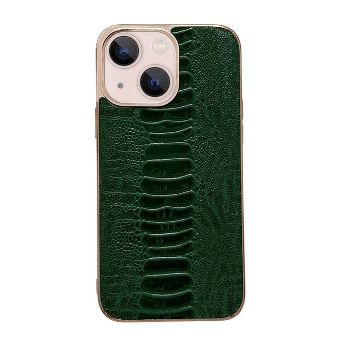 Estuche para teléfono con nano galvanoplastia de la serie Pinshang de cuero genuino