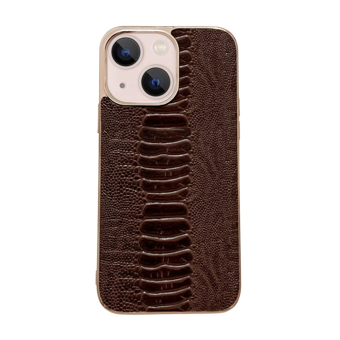 Estuche para teléfono con nano galvanoplastia de la serie Pinshang de cuero genuino