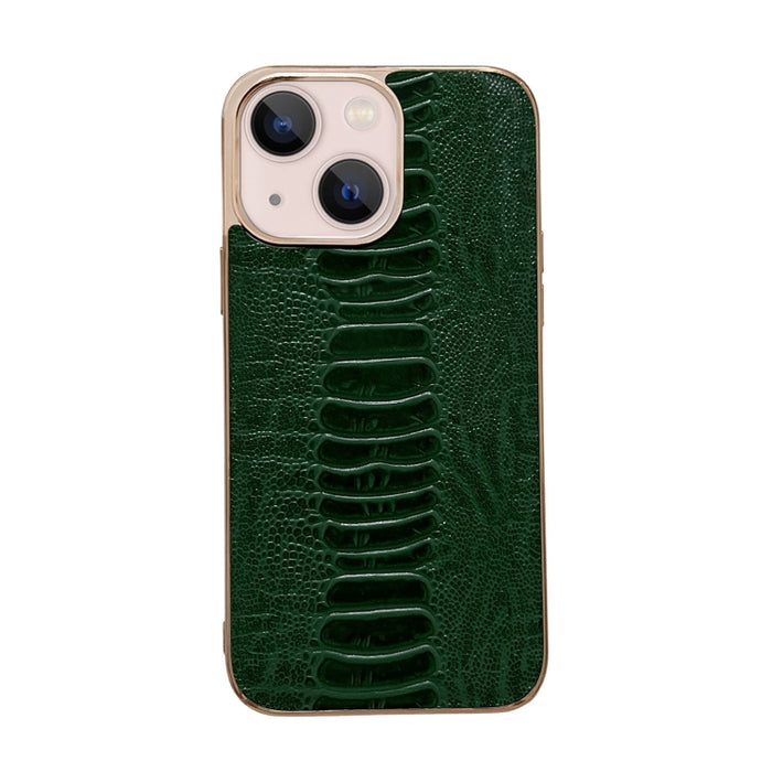 Estuche para teléfono con nano galvanoplastia de la serie Pinshang de cuero genuino