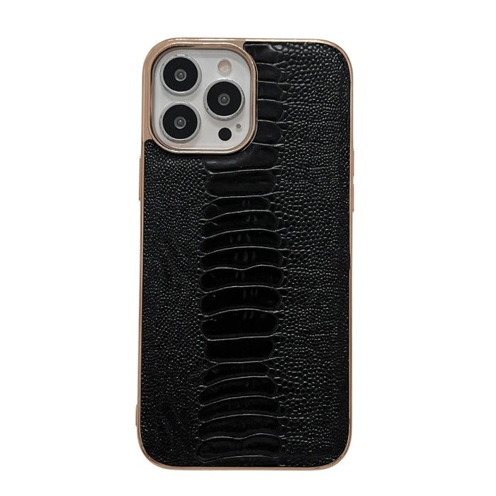 Estuche para teléfono con nano galvanoplastia de la serie Pinshang de cuero genuino
