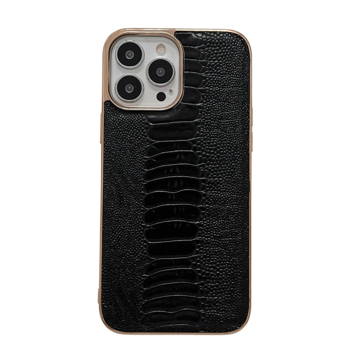 Estuche para teléfono con nano galvanoplastia de la serie Pinshang de cuero genuino