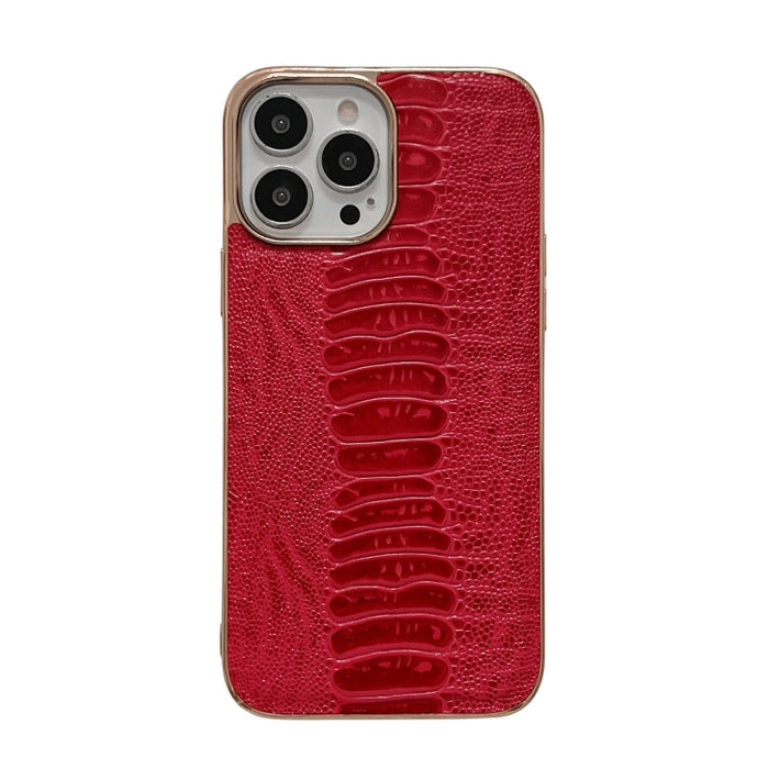 Estuche para teléfono con nano galvanoplastia de la serie Pinshang de cuero genuino