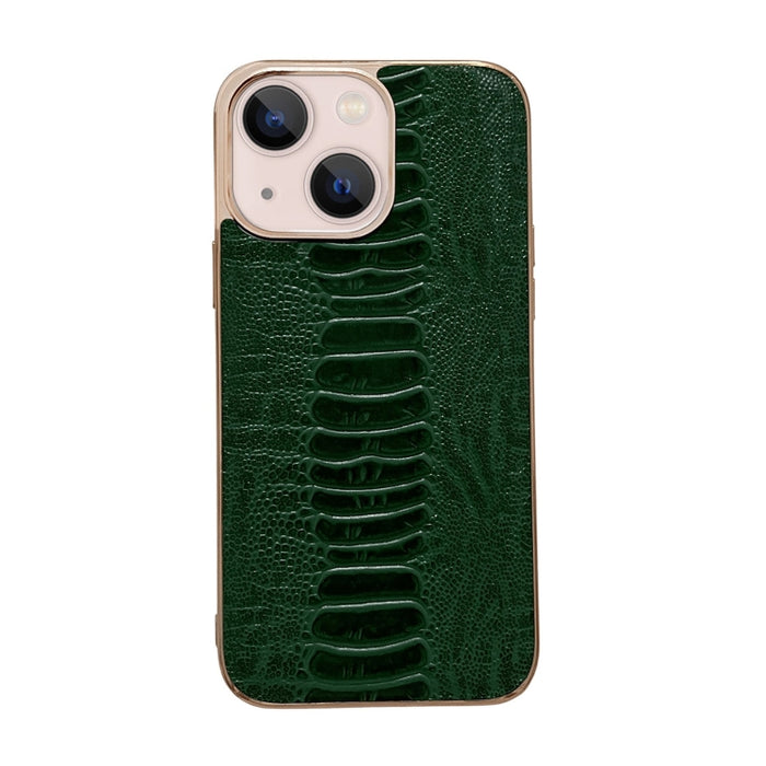 Estuche para teléfono con nano galvanoplastia de la serie Pinshang de cuero genuino