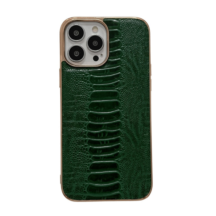 Estuche para teléfono con nano galvanoplastia de la serie Pinshang de cuero genuino