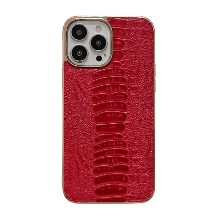 Estuche para teléfono con nano galvanoplastia de la serie Pinshang de cuero genuino