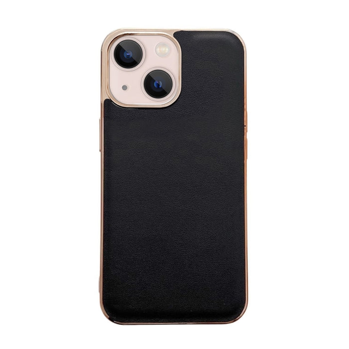 Estuche para teléfono con nano galvanoplastia de la serie Xiaoya de cuero genuino