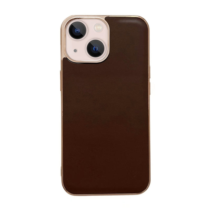 Estuche para teléfono con nano galvanoplastia de la serie Xiaoya de cuero genuino