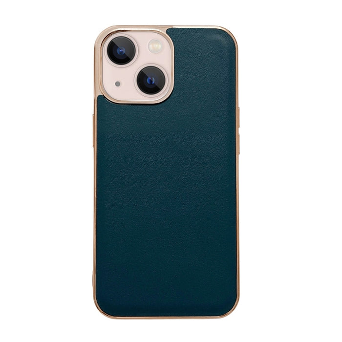 Estuche para teléfono con nano galvanoplastia de la serie Xiaoya de cuero genuino